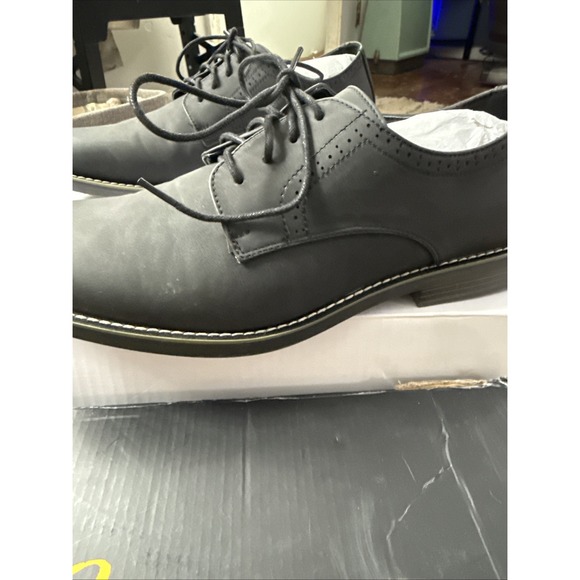 Jousen Milan Men's Black Dress Shoes Oxford Lace-Up Size 11.5 Worn Once - Picture 2 of 8